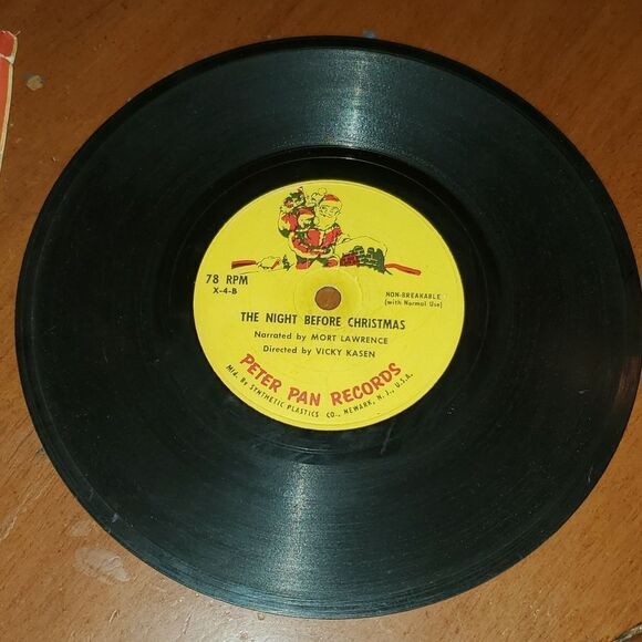 Vintage Peter Pan Records Twas The Night Before Christmas Vinyl - Picture 4 of 8